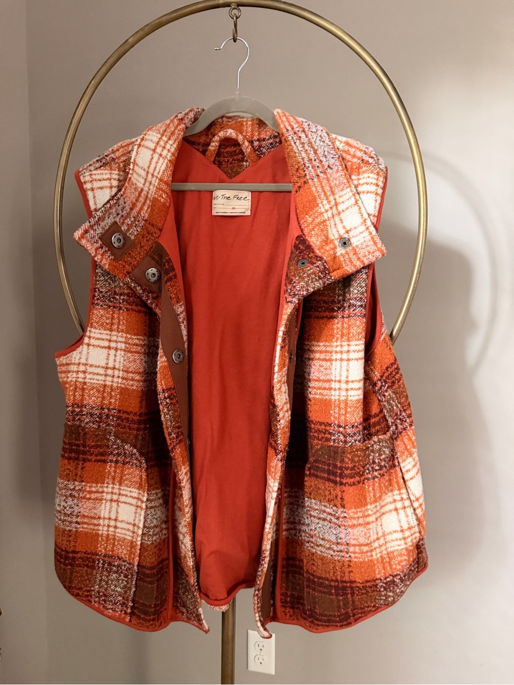 Free People Wrapped Up Blanket Vest in Topaz Combo - Picture 5 of 10